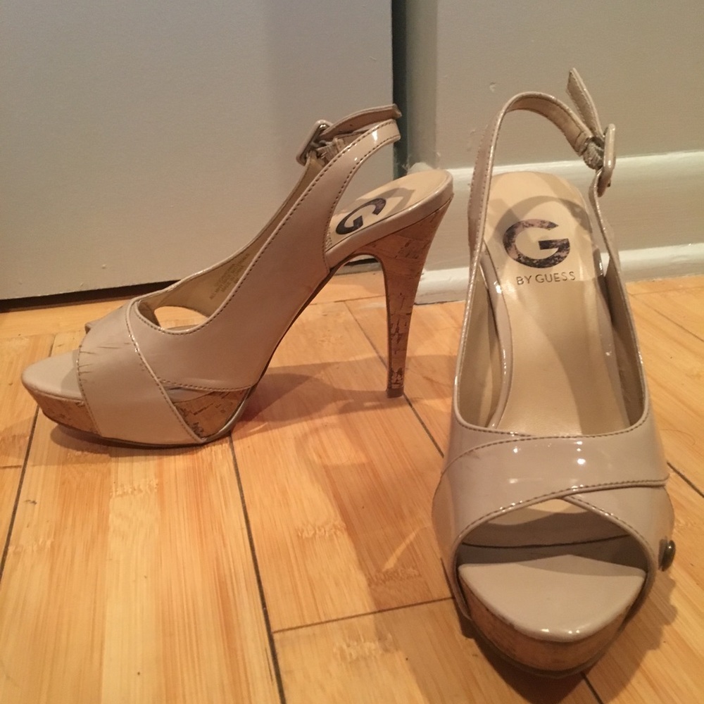 Platform cork heels
